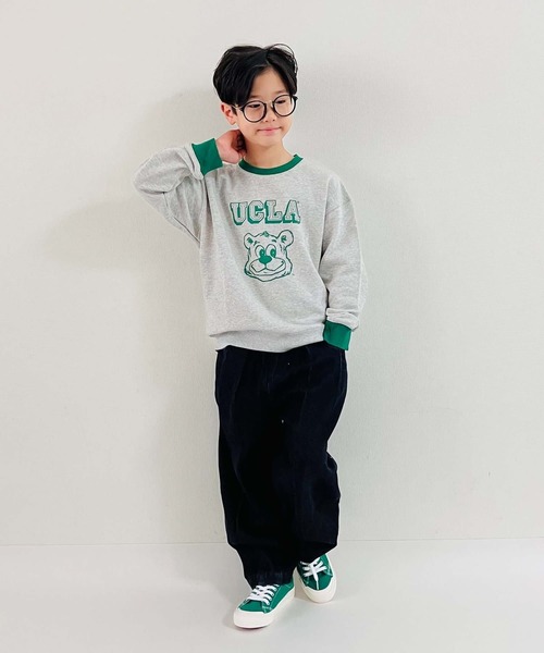 CIAOPANIC TYPY（チャオパニックティピー）の「【WEB限定】【KIDS】【UCLA】TYPY別注BIG JOEプリントリンガースウェット（スウェット・キッズ・グリーン/ネイビー・XX-LARGE/X-LARGE/LARGE/MEDIUM/SMALL）」の12枚目の写真