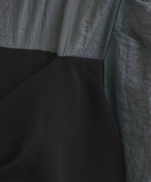 OPAQUE.CLIP（オペークドットクリップ）の「◆レイヤード風ドッキングワンピース/オケージョン対応【洗濯機洗い可】（ワンピース・レディース・ブラック系4/ネイビー系4・38/40/42）」の6枚目の写真