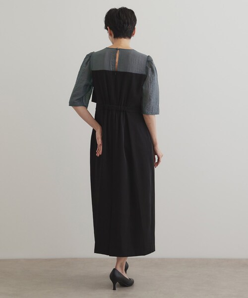 OPAQUE.CLIP（オペークドットクリップ）の「◆レイヤード風ドッキングワンピース/オケージョン対応【洗濯機洗い可】（ワンピース・レディース・ブラック系4/ネイビー系4・38/40/42）」の17枚目の写真