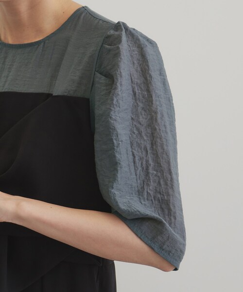 OPAQUE.CLIP（オペークドットクリップ）の「◆レイヤード風ドッキングワンピース/オケージョン対応【洗濯機洗い可】（ワンピース・レディース・ブラック系4/ネイビー系4・38/40/42）」の10枚目の写真