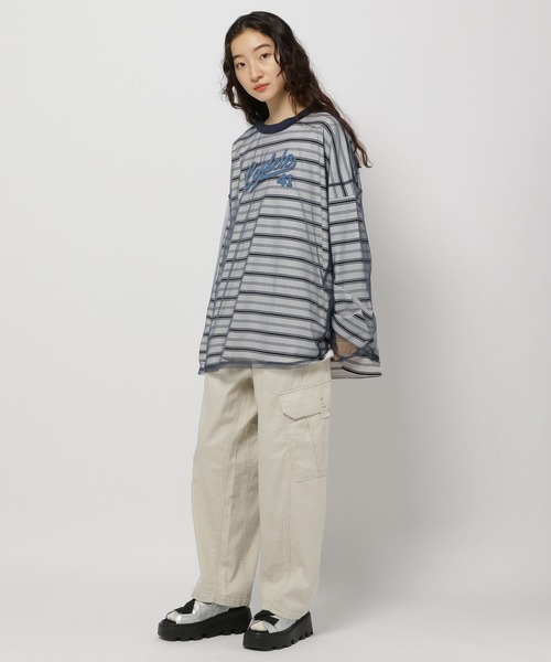 niko and...(ニコアンド)の「バレルカーゴパンツ(カーゴパンツ・レディース・ラベンダー/アイボリー/カーキ・MEDIUM/LARGE)」の5枚目の写真
