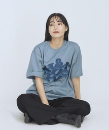 【BLAYMORE】 Shadow-Font Graphic T / 刺繍+インクジェットプリント