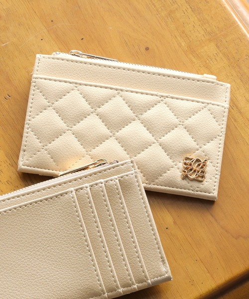 ALTROSE（アルトローズ）の「ミニ財布 カードケース キルティング フラグメントケース ルルナ（カードケース・レディース・ブラック/グレイッシュベージュ/アイボリー/グレー/ライトピンク・FREE）」の14枚目の写真