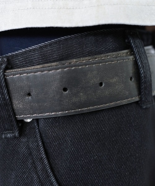 SPINNS(スピンズ)の「ヴィンテージライク合皮バックルベルト/シンプル(ベルト・メンズ・A/B・ONESIZE)」の6枚目の写真