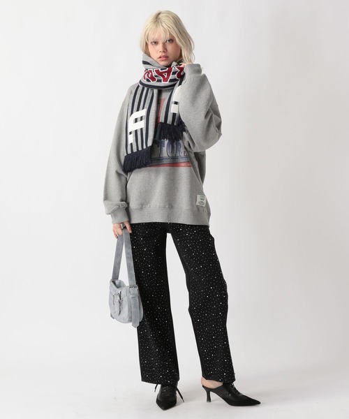 FOREVER 21（フォーエバー トゥエンティーワン）の「【2024FW】ジャガードマフラー（マフラー・レディース・レッド/グレー/ブルー・FREE）」の5枚目の写真