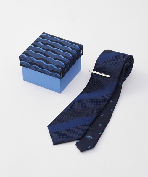 TAKEO KIKUCHI（タケオキクチ）の「【BOXセット】Sea Creatures ネクタイ＆タイバー（ネクタイ・メンズ・ネイビー系/ネイビー系2/ネイビー/ネイビー系1/ネイビー系3/ネイビー系4/ネイビー系5/ネイビー系6・00）」の8枚目の写真
