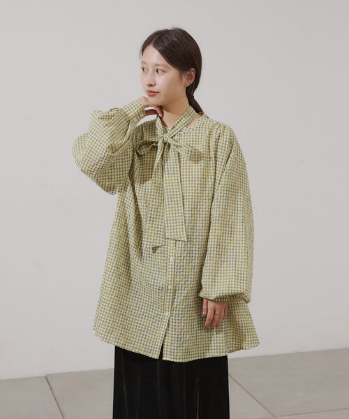 【セール】B ボウタイブラウス（シャツ/ブラウス）｜Kastane（カスタネ）