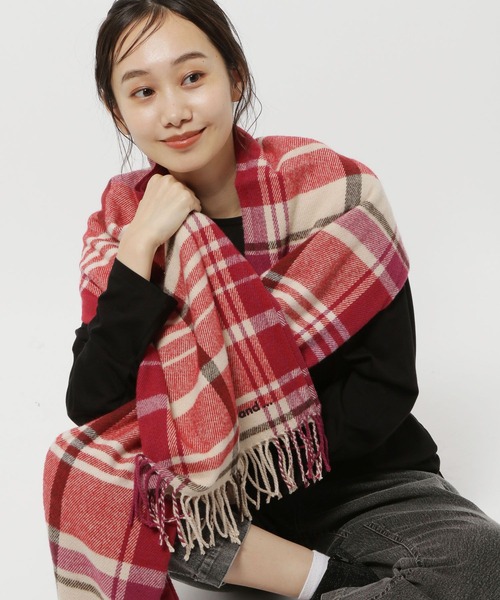 niko and...（ニコアンド）の「オリジナルチェックストール（ストール/ショール・レディース・その他1/グリーン/レッド/グレー/その他3/その他2/ネイビー/オフホワイト・0）」の6枚目の写真