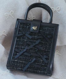 2wayツイードリボンバッグ