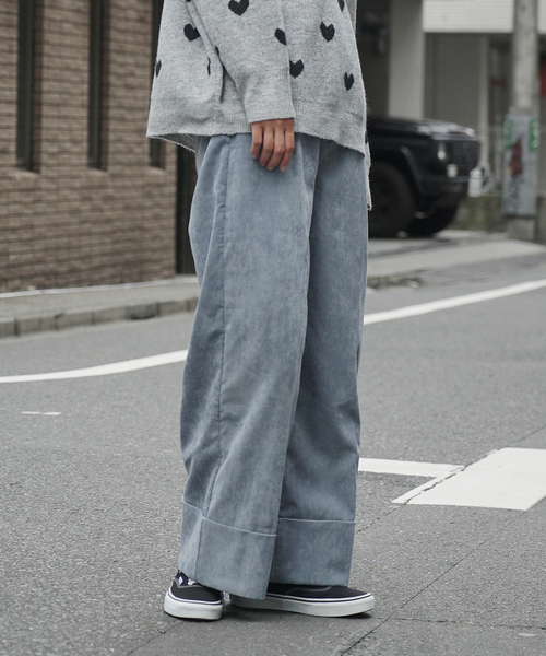 nui MOND コーデュロイパンツ　ブルーグレー コーデュロイパンツ ブルー 80cm・90cm・100cm・110cm – 10mois 公式