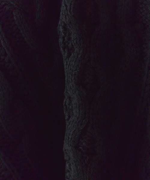 Chick(チック)の「Dirt Processing Damage Knit / 汚れ加工ダメージニット(ニット/セーター・レディース・ブラック/グレー/ブラウン・FREE)」の6枚目の写真