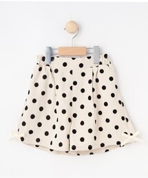 SHOO・LA・RUE | 【100-140cm/プチセレ/セットアップ可】フロッキードットショートパンツ(その他パンツ)