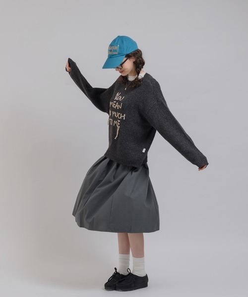 MUHET（ミュエータ）の「ロゴニット（ニット/セーター・レディース・ブラウン/ネイビー/チャコールグレー・MEDIUM/X-LARGE）」の16枚目の写真