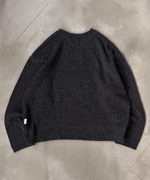 MUHET（ミュエータ）の「ロゴニット（ニット/セーター・レディース・ブラウン/ネイビー/チャコールグレー・MEDIUM/X-LARGE）」の5枚目の写真