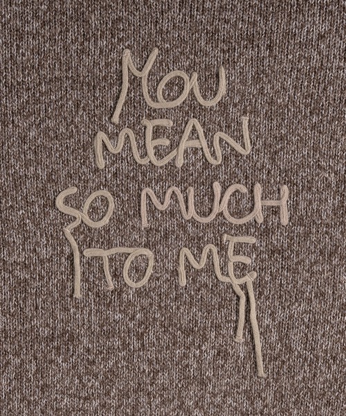 MUHET（ミュエータ）の「ロゴニット（ニット/セーター・レディース・ブラウン/ネイビー/チャコールグレー・MEDIUM/X-LARGE）」の19枚目の写真