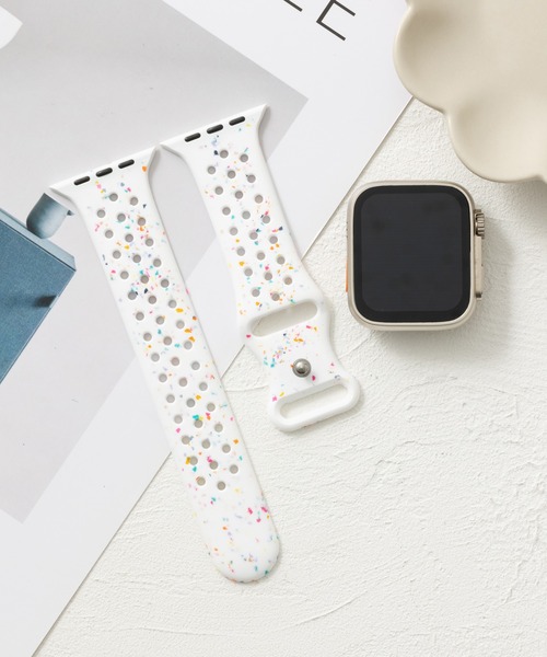 emonique(エモニーク)の「スマートウォッチバンド Apple Watch バンド シリコン製【38/40/41/42/44/45/49mm対応】(デジタル腕時計・レディース・ブラック/ライトピンク/ライトブルー/ホワイト/ピンク/ラベンダー/ミント・38/42)」の14枚目の写真