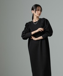ダンボールボリュームスリーブカットワンピース