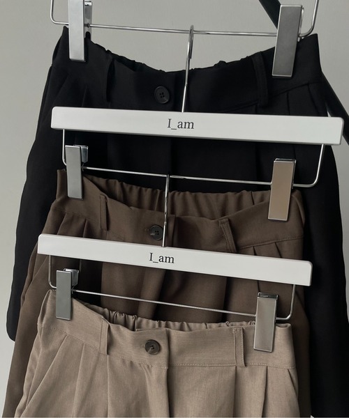 I_am(アイアム)の「double tuck short pants / ダブルタックショートパンツ(その他パンツ・レディース・ベージュ/ブラック/カーキブラウン・FREE)」の16枚目の写真