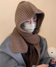 TONE SELECT GOODS | pur chouchou/ニット フードウォーマー マフラー P4406(マフラー)