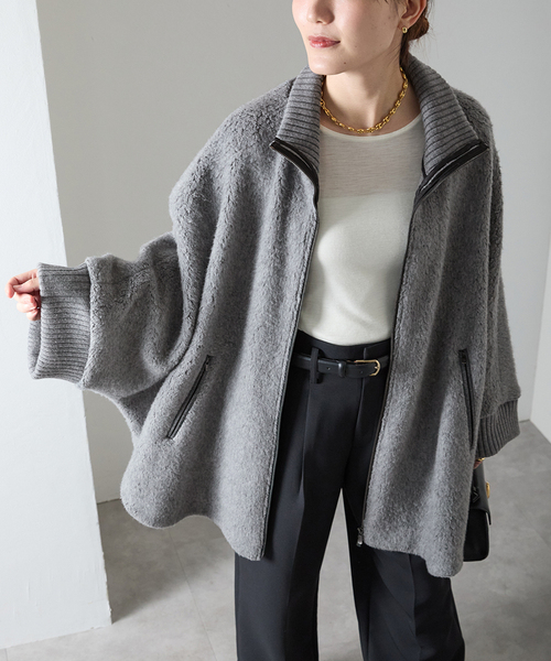 【定価8万】VERMEIL par iena パイルラッセルシャギーZIPコート セール】パイルラッセルシャギーZIPコート（その他アウター）｜VERMEIL