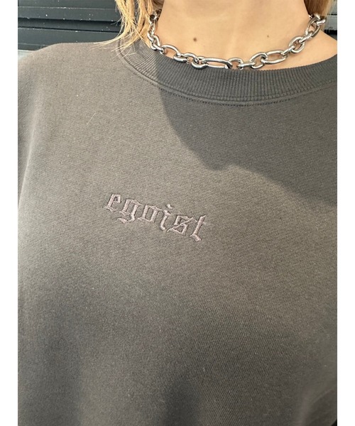 EGOIST(エゴイスト)の「ロゴ刺繍プルオーバー(スウェット・レディース・パープル/ベージュ/ブラック・FREE)」の15枚目の写真