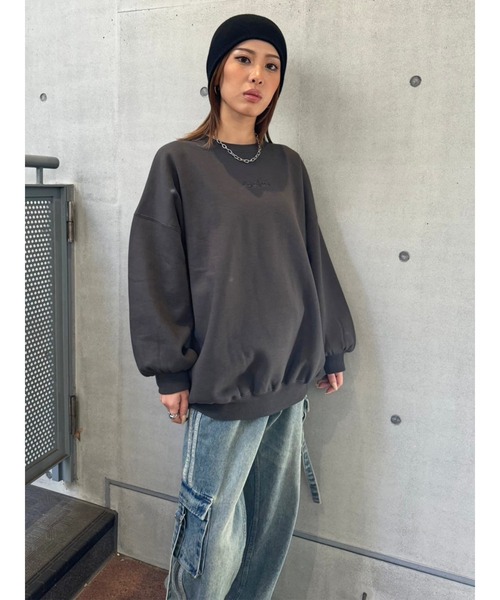 EGOIST(エゴイスト)の「ロゴ刺繍プルオーバー(スウェット・レディース・パープル/ベージュ/ブラック・FREE)」の17枚目の写真