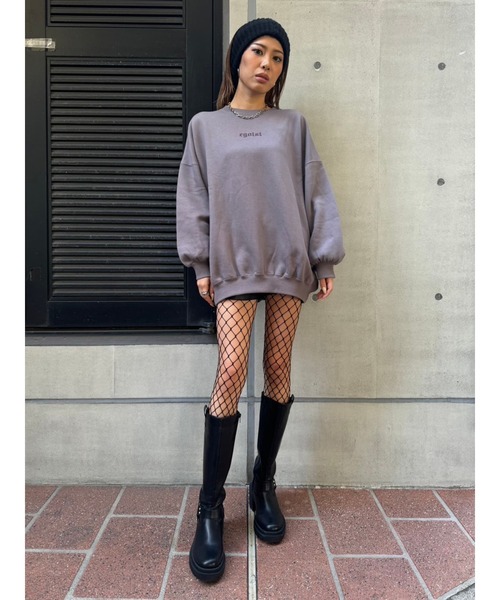 EGOIST(エゴイスト)の「ロゴ刺繍プルオーバー(スウェット・レディース・パープル/ベージュ/ブラック・FREE)」の19枚目の写真