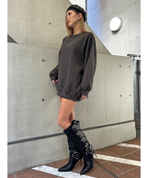 EGOIST(エゴイスト)の「ロゴ刺繍プルオーバー(スウェット・レディース・パープル/ベージュ/ブラック・FREE)」の20枚目の写真