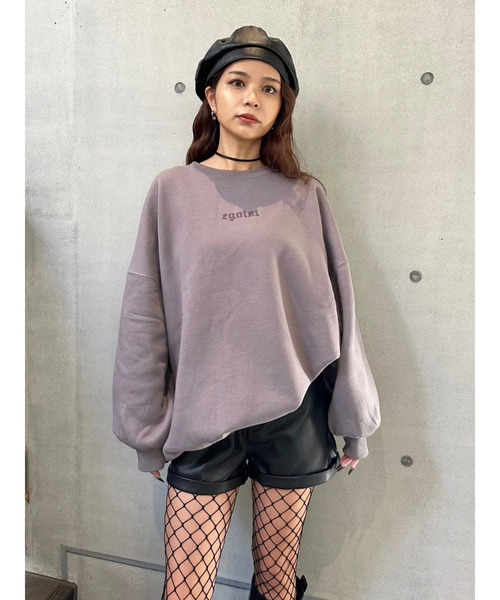 EGOIST(エゴイスト)の「ロゴ刺繍プルオーバー(スウェット・レディース・パープル/ベージュ/ブラック・FREE)」の21枚目の写真