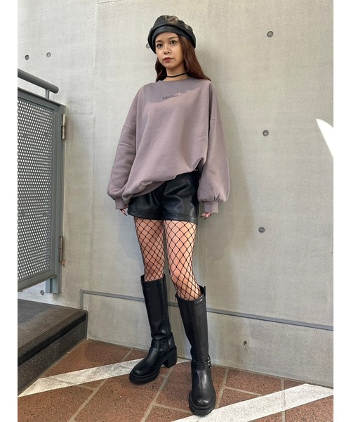 EGOIST(エゴイスト)の「ロゴ刺繍プルオーバー(スウェット・レディース・パープル/ベージュ/ブラック・FREE)」の22枚目の写真