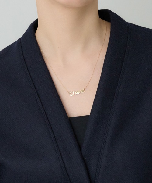 Chaos（カオス）の「Chaos(カオス)/レタードネックレス　ゴールド（ネックレス・レディース・ゴールド・FREE）」の2枚目の写真