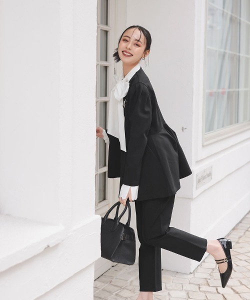 DONOBAN(ドノバン)の「オケージョンセットアップ(セットアップ・レディース・ブラック/ネイビー・LONG/SHORT)」の19枚目の写真