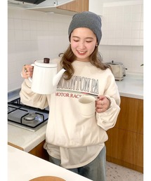 Ungrid | ロゴプリントルーズスウェット(スウェット)