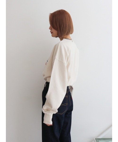 Ungrid（アングリッド）の「ロゴプリントルーズスウェット（スウェット・レディース・ピンク/ブラウン/オフホワイト・FREE）」の13枚目の写真