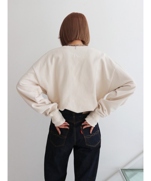 Ungrid（アングリッド）の「ロゴプリントルーズスウェット（スウェット・レディース・ピンク/ブラウン/オフホワイト・FREE）」の14枚目の写真