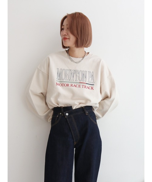 Ungrid（アングリッド）の「ロゴプリントルーズスウェット（スウェット・レディース・ピンク/ブラウン/オフホワイト・FREE）」の15枚目の写真