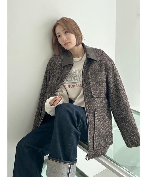 Ungrid（アングリッド）の「ロゴプリントルーズスウェット（スウェット・レディース・ピンク/ブラウン/オフホワイト・FREE）」の18枚目の写真