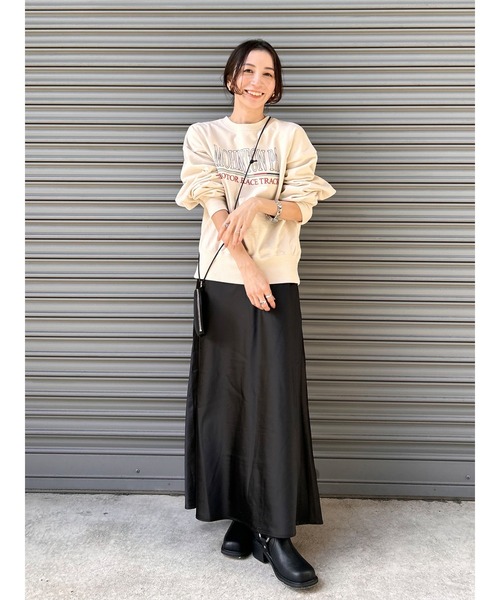 Ungrid（アングリッド）の「ロゴプリントルーズスウェット（スウェット・レディース・ピンク/ブラウン/オフホワイト・FREE）」の22枚目の写真