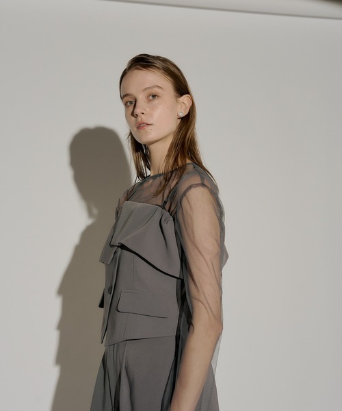 LE'RURE（リルアー）の「Multiway set up pants（パンツドレス・レディース・ベージュ/ネイビー/グレー/ブラック・MEDIUM/M-Regular）」の19枚目の写真