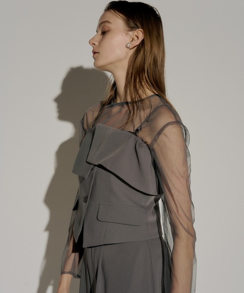 LE'RURE（リルアー）の「Multiway set up pants（パンツドレス・レディース・ベージュ/ネイビー/グレー/ブラック・MEDIUM/M-Regular）」の20枚目の写真