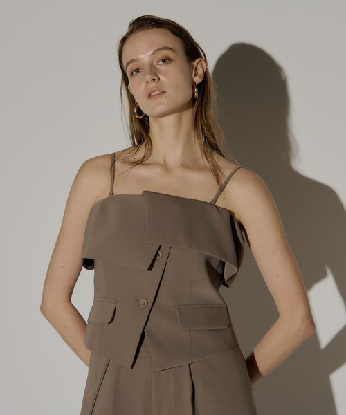 LE'RURE（リルアー）の「Multiway set up pants（パンツドレス・レディース・ベージュ/ネイビー/グレー/ブラック・MEDIUM/M-Regular）」の11枚目の写真