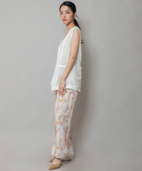 Munich（ミューニック）の「【吸水性】【速乾性】【防シワ性】リネンライクジレ（ベスト・レディース・ベージュ/ブラック/オフホワイト・FREE）」の8枚目の写真