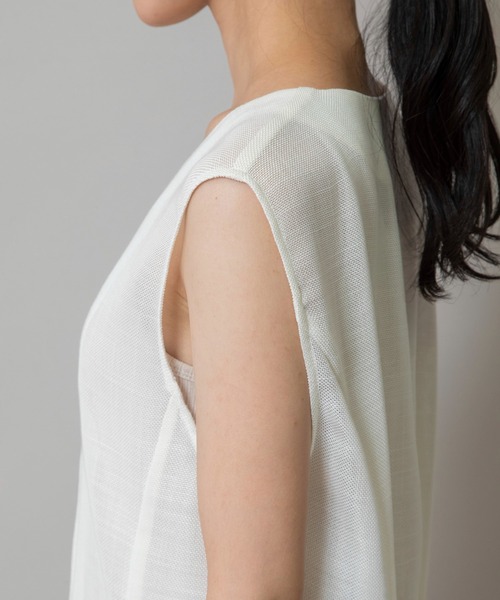 Munich（ミューニック）の「【吸水性】【速乾性】【防シワ性】リネンライクジレ（ベスト・レディース・ベージュ/ブラック/オフホワイト・FREE）」の6枚目の写真