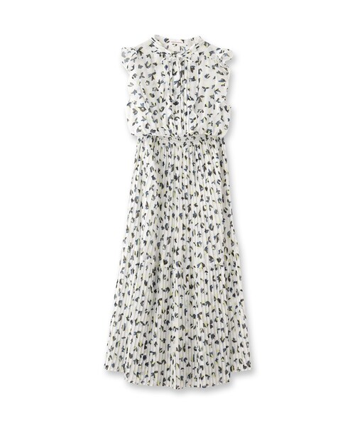 セール】シアーリーフフリルスリーブワンピ（ワンピース