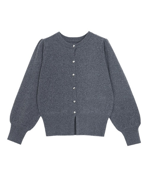 セール】ハートボタンニットカーディガン（カーディガン/ボレロ