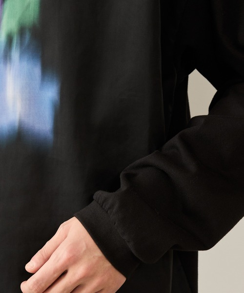 JUNRED（ジュンレッド）の「シアーレイヤードロングスリーブプルオーバー（Tシャツ/カットソー・メンズ・ホワイト/ブラック・S/M/L）」の10枚目の写真