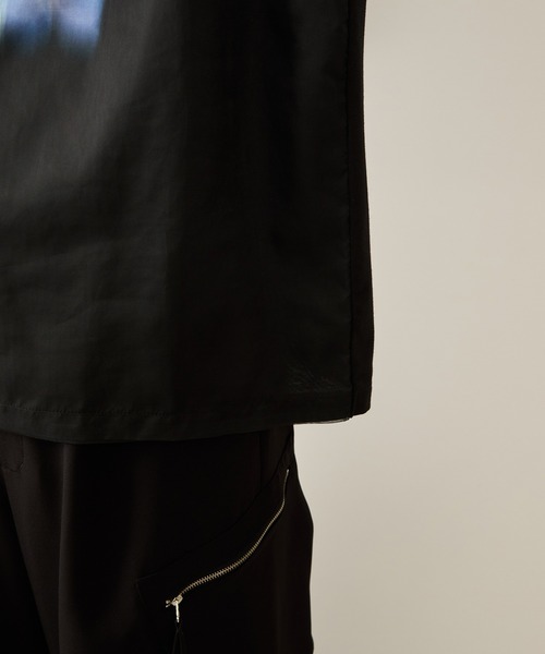 JUNRED（ジュンレッド）の「シアーレイヤードロングスリーブプルオーバー（Tシャツ/カットソー・メンズ・ホワイト/ブラック・S/M/L）」の9枚目の写真