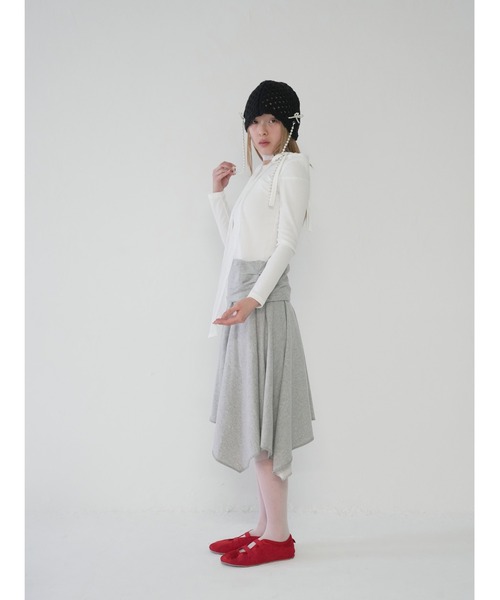 Uenui(ウニュイ)の「【 cunii 】リボンストラップ オフショルダー トップス(Tシャツ/カットソー・レディース・ピンク/ブラック/アイボリー/ネイビー・FREE)」の16枚目の写真