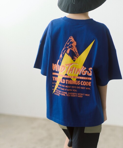 WILD THINGS（ワイルドシングス）の「【別注】＜WILD THINGS＞ショートスリーブ Tシャツ / キッズ 140cm-160cm（Tシャツ/カットソー・キッズ・ターコイズブルー/グレー/コバルトブルー・L(160cm)/M(140-150cm)）」の3枚目の写真