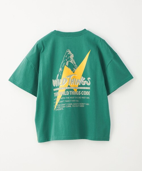 WILD THINGS（ワイルドシングス）の「【別注】＜WILD THINGS＞ショートスリーブ Tシャツ / キッズ 140cm-160cm（Tシャツ/カットソー・キッズ・ターコイズブルー/グレー/コバルトブルー・L(160cm)/M(140-150cm)）」の5枚目の写真
